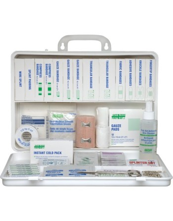 Deluxe Regulation First Aid Kits, Ontario, Metal Box, Unitized - [DefendUse.com] - 50440 - SAFECROSS