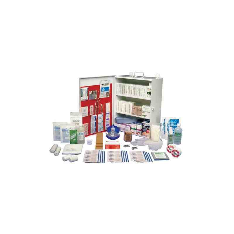 Workplace Deluxe First Aid Kits, Class 1 Medical Device, Metal Box - [DefendUse.com] - 1391 - SAFECROSS