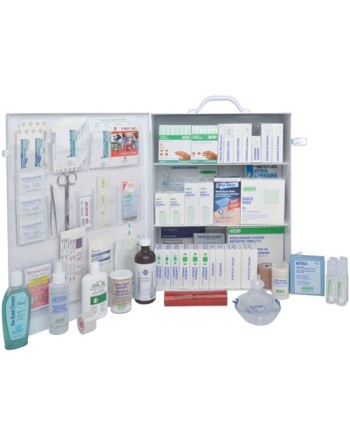 Workplace First Aid Kits, Class 1 Medical Device, Metal Box - [DefendUse.com] - 1836 - SAFECROSS