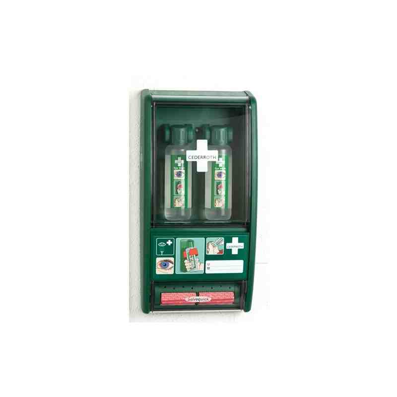 Cederroth Eye Wash/Salvequick First Aid Stations, Class 1 Medical Device, Plastic Box - [DefendUse.com] - 1207 - SAFECROSS