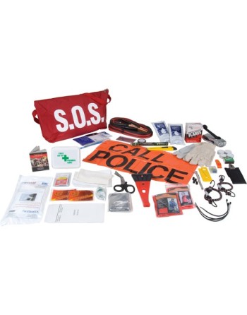 S.O.S. Distress First Aid Kits, Class 1 Medical Device, Nylon Bag - [DefendUse.com] - 1365 - SAFECROSS