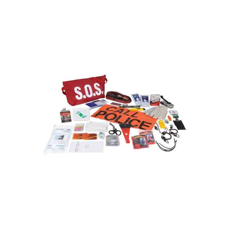 S.O.S. Distress First Aid Kits, Class 1 Medical Device, Nylon Bag - [DefendUse.com] - 1365 - SAFECROSS