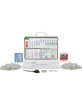 Specialty First Aid Kit, Class 1 Medical Device, Plastic Box - [DefendUse.com] - 1224 - SAFECROSS