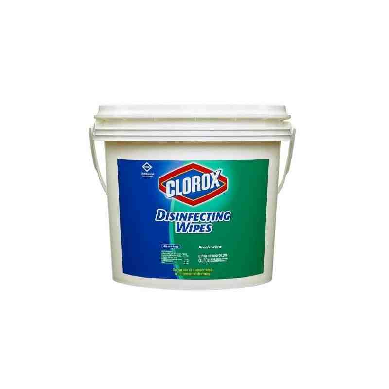 Clorox® 31428 Surface Disinfectant Cleaner Refill Premoistened Manual Pull Wipe 700 Count Pail, Case of 2 - [DefendUse.com] - 31