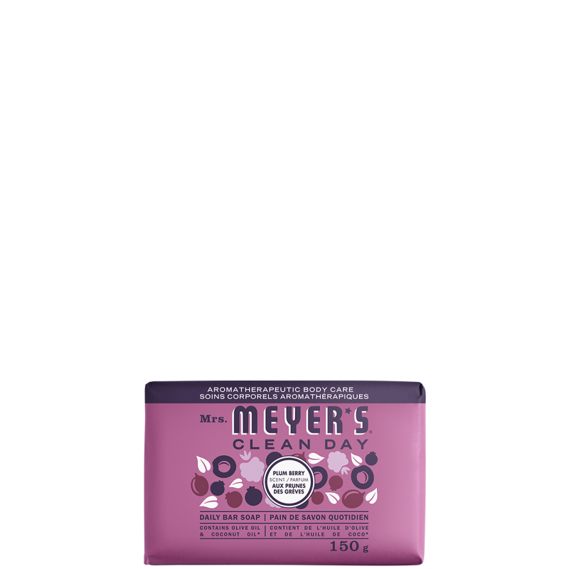 SC JOHNSON 59200002694 Mrs.Meyers Bar Soap - Plumberry - 12/150g, Case: 12 x 150g - [DefendUse.com] - 59200002694 - Mrs. Meyer's