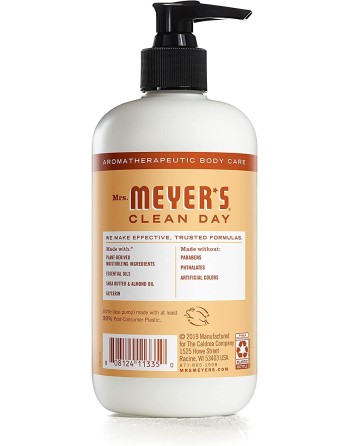 SC JOHNSON 59200002717 Mrs.Meyers Hand Lotion - Oat Blossom - 6/354ml, Case: 6 x 354ml - [DefendUse.com] - 59200002717 - Mrs. Me