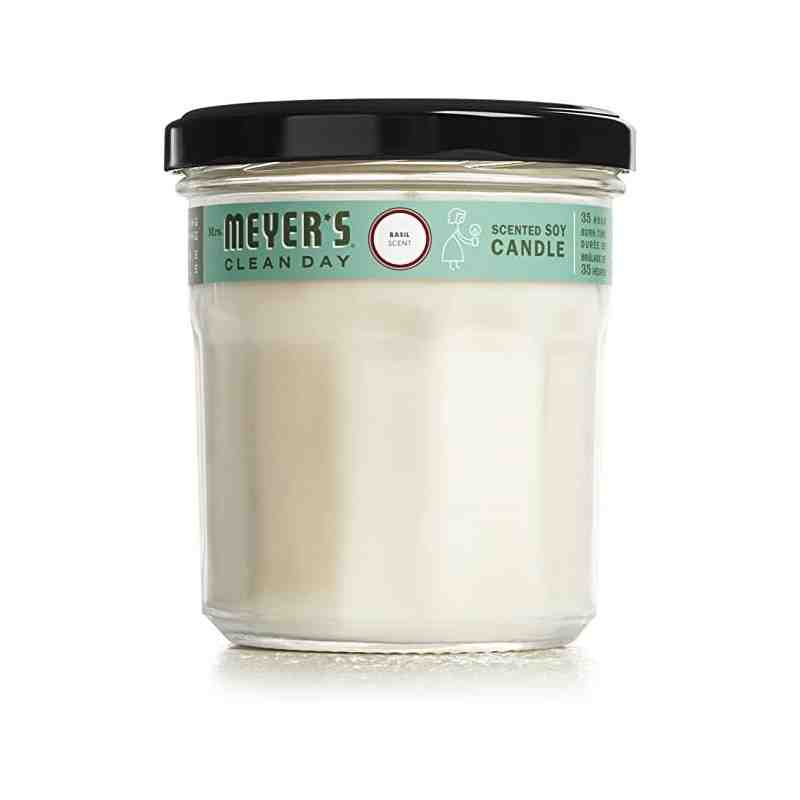 SC JOHNSON 59200002465 Mrs.Meyers Large Soy Candle - Basil - 6/200g, Case: 6 x 200g - [DefendUse.com] - 59200002465 - Mrs. Meyer