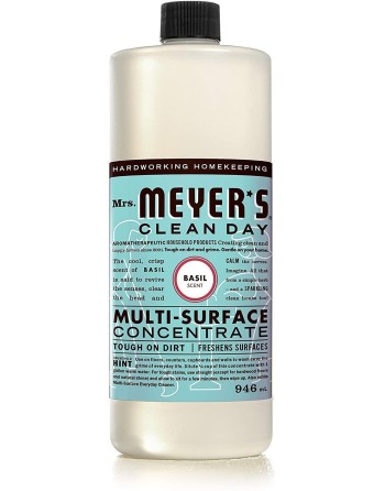 SC JOHNSON 59200708572 Mrs.Meyers Multi-Surface Conc - Basil - 6/946ml, Case: 6 x 946ml - [DefendUse.com] - 59200708572 - Mrs. M