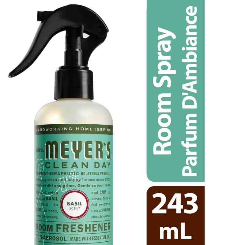 SC JOHNSON 59200002502 Mrs.Meyers Room Spray - Basil - 6/243ml, Case: 6 x 243ml - [DefendUse.com] - 59200002502 - Mrs. Meyer's® 