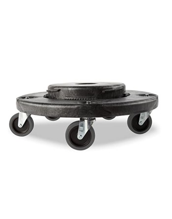 Rubbermaid FG264000BLA Brute Trash Can Dolly - [DefendUse.com] - FG264000BLA - Utility Refuse