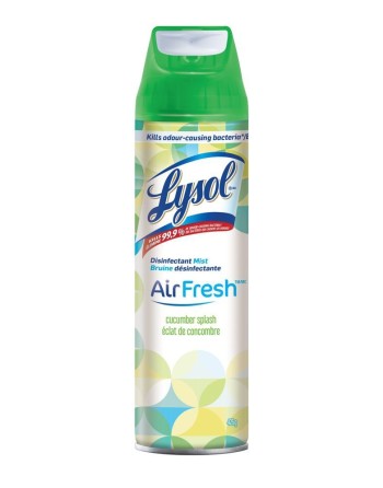 LYSOL® AirFresh™ Disinfectant Mist - Cucumber Splash, Case of 12 - [DefendUse.com] - 59631-98688 - Lysol® Cleaning Product