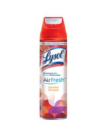 LYSOL® AirFresh™ Disinfectant Mist - Tropical Breeze, Case of 12 - [DefendUse.com] - 59631-98689 - Lysol® Cleaning Product