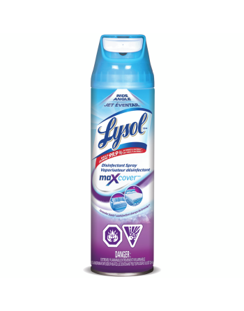 LYSOL® Max Cover Disinfectant Spray - Lavender Fields, Case of 12 - [DefendUse.com] - 59631-97134 - Lysol® Cleaning Product