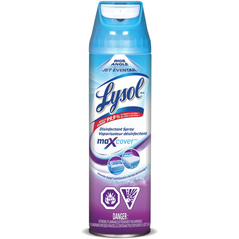 LYSOL® Max Cover Disinfectant Spray - Lavender Fields, Case of 12 - [DefendUse.com] - 59631-97134 - Lysol® Cleaning Product