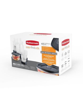 Rubbermaid 2093273 Easy Find Lids Food Storage Containers, Case of 80 - [DefendUse.com] - 2093273 - Rubbermaid Housewares