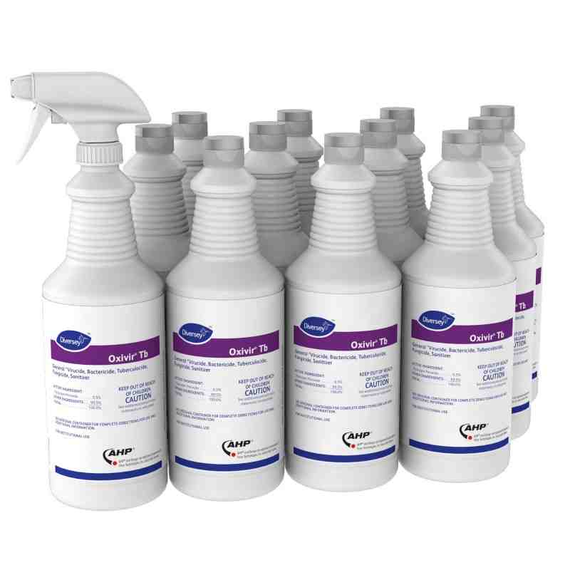 DIVERSEY 4277293 Oxivir TB, Ready To Use, One-Step Disinfectant Spray, Sold By Case: 12 x 946ml - [DefendUse.com] - 4277293 - Ox