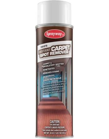 Sprayway SW879 Instant Carpet Spot Remover, 18 oz, Case of 12 - [DefendUse.com] - SW879 - Sprayway