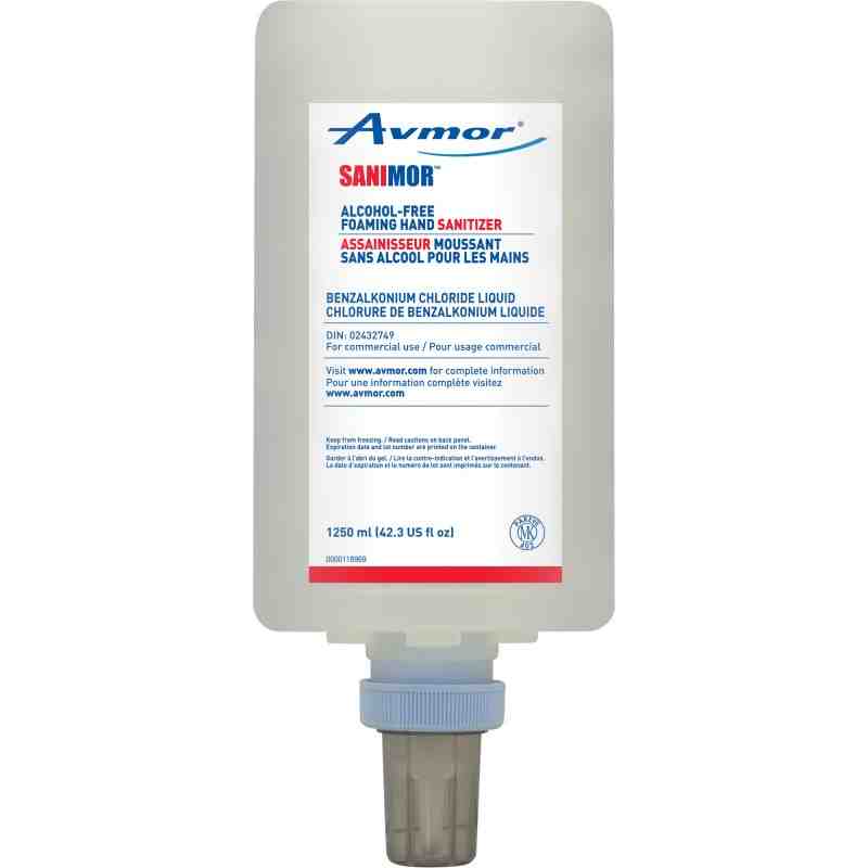 AVMOR 2364225001 Sanimor™ Hand Sanitizer, 1250 ml, Cartridge Refill, 0% Alcohol - [DefendUse.com] - 2364225001 - Avmor