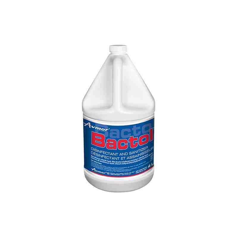 AVMOR BACTOL 2229278001  Disinfectant and Sanitizer - 4L, Case of 4 - [DefendUse.com] - 2229278001 - Avmor