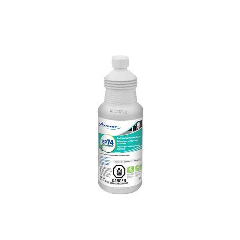 Avmor® 101106931 EcoPure™ EP74 Bowl, Urinal, & Porcelain Cleaner, Case of 12 - [DefendUse.com] - 101106931 - Avmor