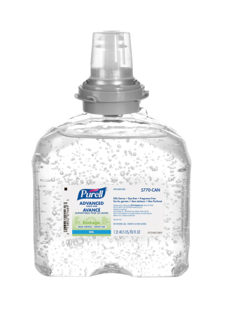 PURELL 5395-02-CAN00 TFX™ Advanced Moisturizing Foam Hand Sanitizer, 1200 ml, Cartridge Refill, 70% Alcohol, Case of 2 - [Defend