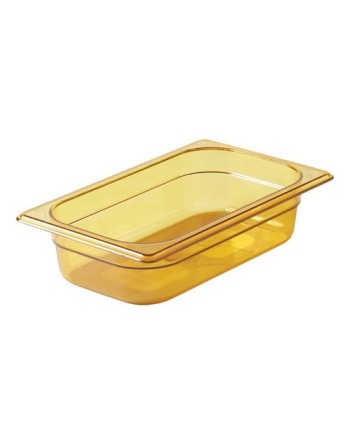 RUBBERMAID FG210P00AMBR  Food Pan - Hot 1/4 Size - 2.5" Dept- Amber - [DefendUse.com] - FG210P00AMBR - Food Service