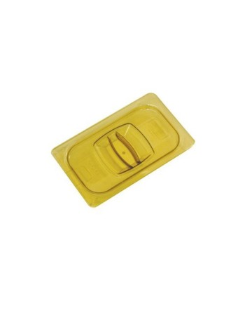 RUBBERMAID FG214P86AMBR  Food Pan - Hot Notched Cover 1/4 Size-Amb - [DefendUse.com] - FG214P86AMBR - Food Service