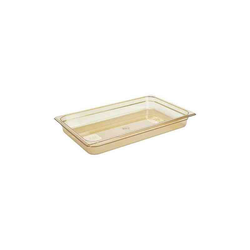 RUBBERMAID FG230P00AMBR  Full Size Insert Pan Hot 2.5"- Amber - [DefendUse.com] - FG230P00AMBR - Food Service