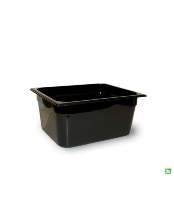 RUBBERMAID FG225P00BLA  Hot Food Pan - 1/2 Size - 6" Depth - Black - [DefendUse.com] - FG225P00BLA - Food Service