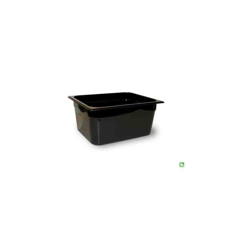 RUBBERMAID FG225P00BLA  Hot Food Pan - 1/2 Size - 6" Depth - Black - [DefendUse.com] - FG225P00BLA - Food Service