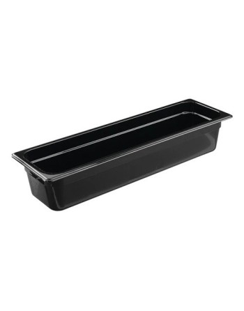 RUBBERMAID FG240P00BLA  Hot Food Pan - 1/2 Size Long - 4" Depth - Black - [DefendUse.com] - FG240P00BLA - Food Service