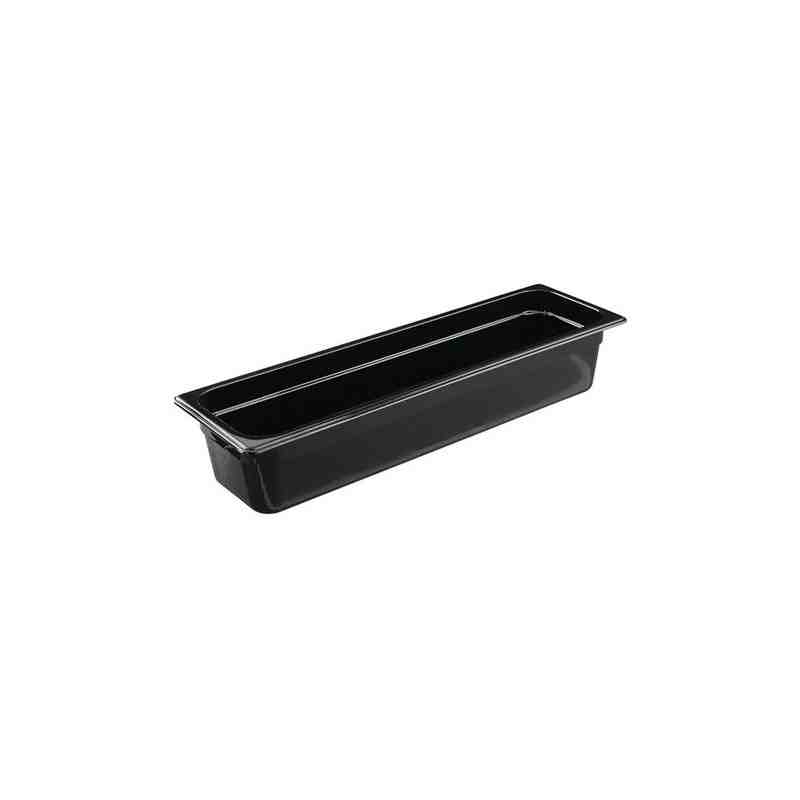 RUBBERMAID FG240P00BLA  Hot Food Pan - 1/2 Size Long - 4" Depth - Black - [DefendUse.com] - FG240P00BLA - Food Service