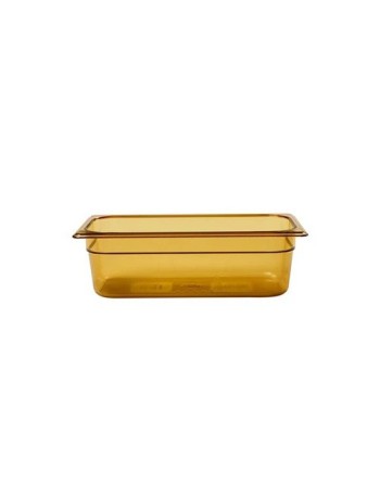 RUBBERMAID FG217P82AMBR  Hot Food Pan - 1/3 Size - 4" Depth with hol - [DefendUse.com] - FG217P82AMBR - Food Service