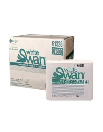 Kruger 07600 White Swan® 2-Ply Dinner Tissue, 1/8 Fold, 2,400/case - [DefendUse.com] - 07600 - Kruger Inc - Tissue Products