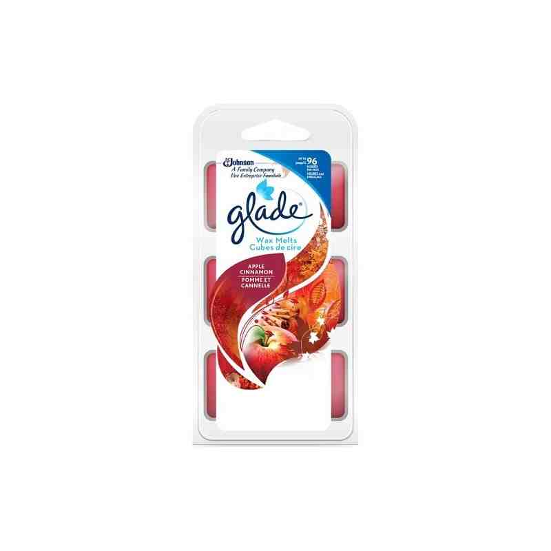 SC JOHNSON 62300714589 Glade Wax Melts - Apple Cinnamon - 8/6ct Case: 48 x 6ct - [DefendUse.com] - 62300714589 - Glade® SC Johns