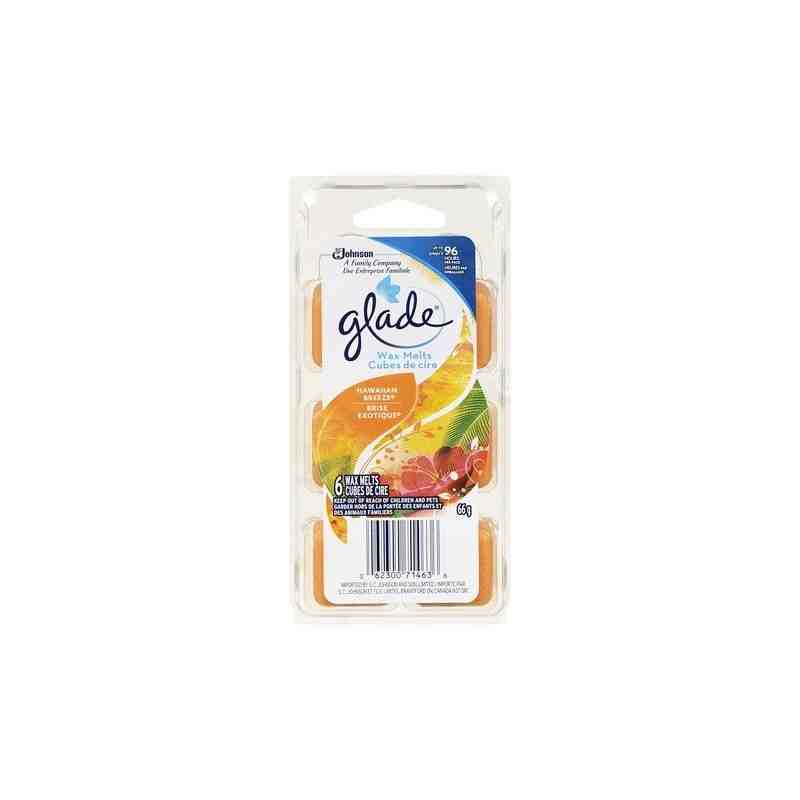 SC JOHNSON 62300714633 Glade Wax Melts - Hawaiian Breeze - 6pk/8ct Case: 48 x 6ct - [DefendUse.com] - 62300714633 - Glade® SC Jo