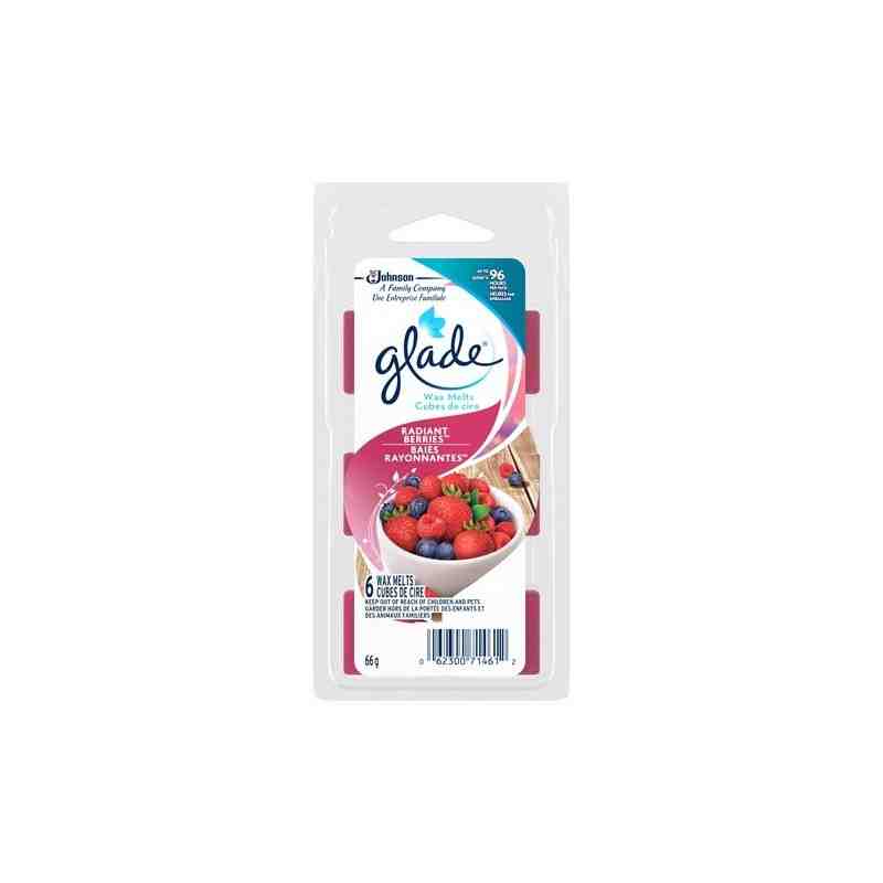 SC JOHNSON 62300714619 Glade Wax Melts - Radiant Berries - 6pk/8ct Case: 48 x 6ct - [DefendUse.com] - 62300714619 - Glade® SC Jo