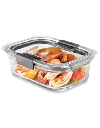 RUBBERMAID Housewares 2183396 Brillance - Glass Container 3.2 Cup - Clear, Case: 6 - [DefendUse.com] - 2183396 - Rubbermaid Hous