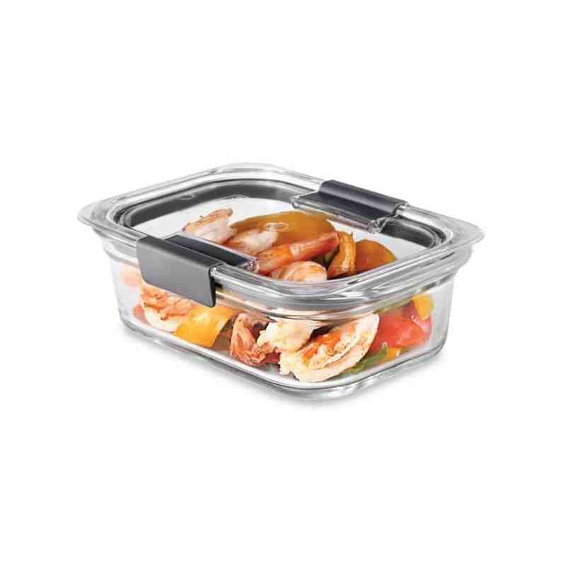 RUBBERMAID Housewares 2183396 Brillance - Glass Container 3.2 Cup - Clear, Case: 6 - [DefendUse.com] - 2183396 - Rubbermaid Hous