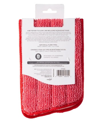 RUBBERMAID Housewares 1777203  Reveal Cleaning Pad Only - Red, Case: 8 - [DefendUse.com] - 1777203 - Rubbermaid Housewares