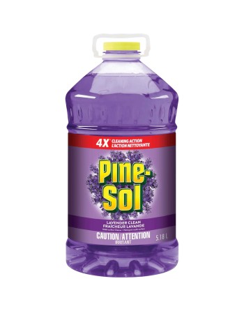 CLOROX 01661 Pine-Sol, Lavender, Clean 4.25L Multi-Surface Cleaner, Case of 3 x 4.25L - [DefendUse.com] - 01661 - Pine-Sol® Clea