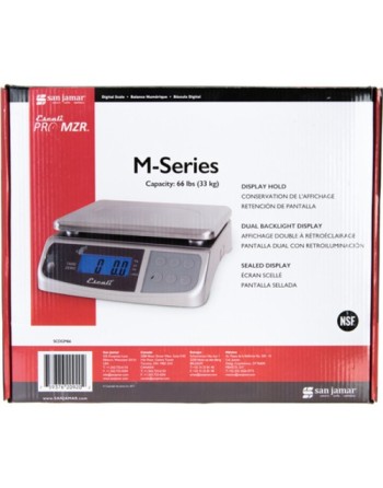 SanJamar SCDGM66 M-Series Digital Multifunctional Scale, 66 Lb / 30 Kg - [DefendUse.com] - SCDGM66 - Rubbermaid Scales