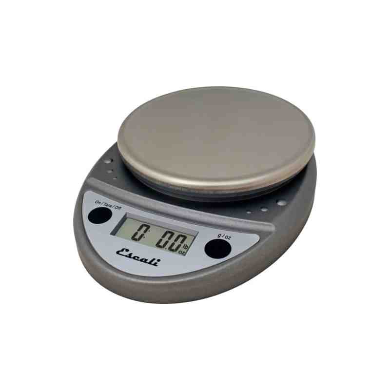 SanJamar SCDGP11M Round Professional Digital Scale 11 Lb/5 Kg - Metallic - [DefendUse.com] - SCDGP11M - Rubbermaid Scales