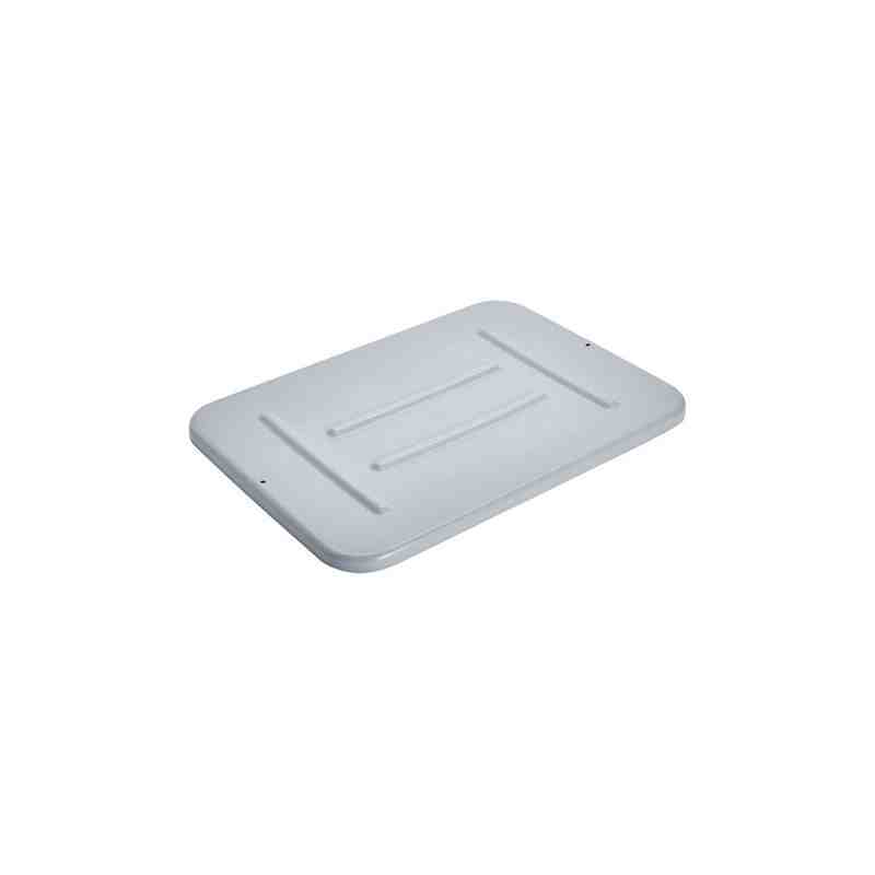 Rubbermaid FG364800GRAY Bus/Utility Box - Lid Only Fits 3348/3349 - Gray - [DefendUse.com] - FG364800GRAY - Totes / Bins