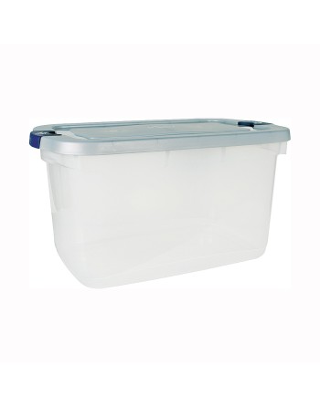 Rubbermaid RMRC031000 Roughneck 31qt Clear Storage Box Latched - 6pk Case: 6 - [DefendUse.com] - RMRC031000 - Totes / Bins