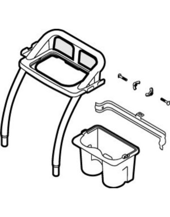 RUBBERMAID Special Made FG9C75L30000 Parts - Trolley Handle With Maid Caddy - [DefendUse.com] - FG9C75L30000 - Rubbermaid Specia