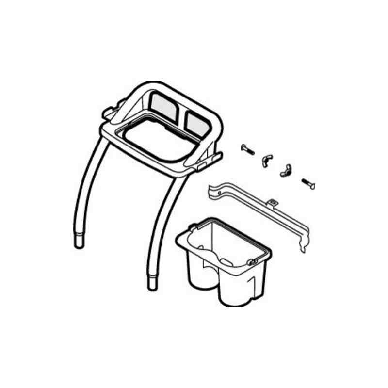 RUBBERMAID Special Made FG9C75L30000 Parts - Trolley Handle With Maid Caddy - [DefendUse.com] - FG9C75L30000 - Rubbermaid Specia