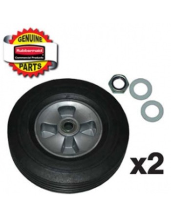 RUBBERMAID Special Made FG1004L30000 Part - 10" Wheel Kit (2 wheel/2 nut/ 4 washer) - [DefendUse.com] - FG1004L30000 - Rubbermai