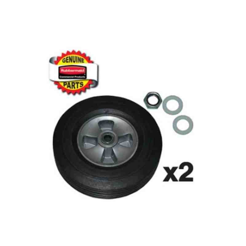 RUBBERMAID Special Made FG1004L30000 Part - 10" Wheel Kit (2 wheel/2 nut/ 4 washer) - [DefendUse.com] - FG1004L30000 - Rubbermai