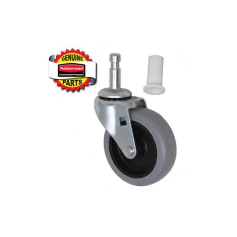 RUBBERMAID Special Made FG6111L3GRAY Part - 3" Caster W/Insert - [DefendUse.com] - FG6111L3GRAY - Rubbermaid Special Made